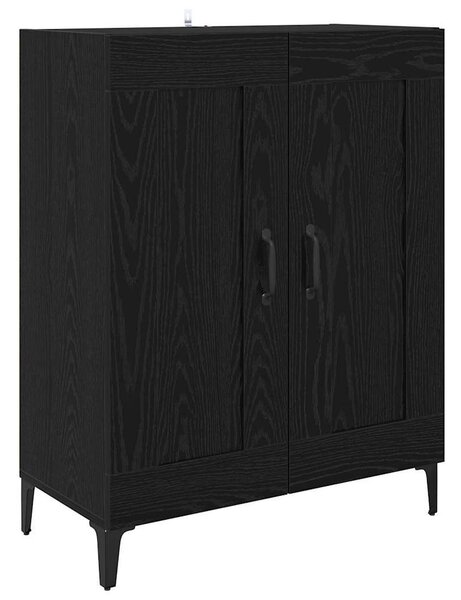 VidaXL Széf Fekete tölgy 69,5 x 34 x 90 cm Szerelt Fa