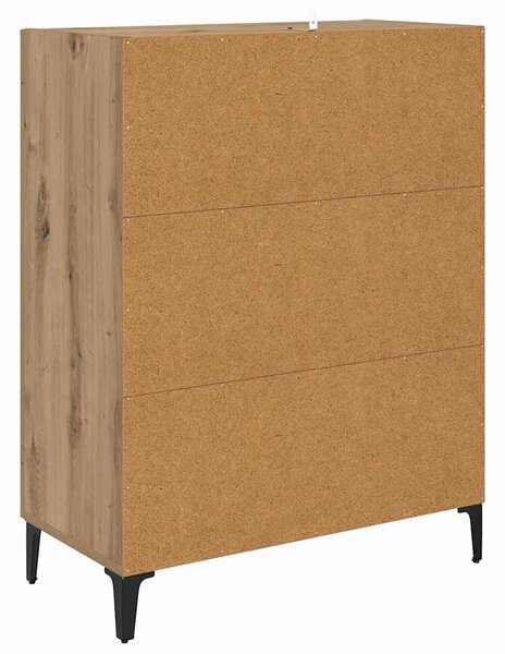VidaXL Széf Artisan tölgy 69,5 x 34 x 90 cm Szerelt Fa
