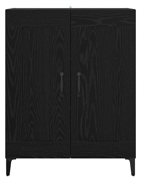 VidaXL Széf Fekete tölgy 69,5 x 34 x 90 cm Szerelt Fa