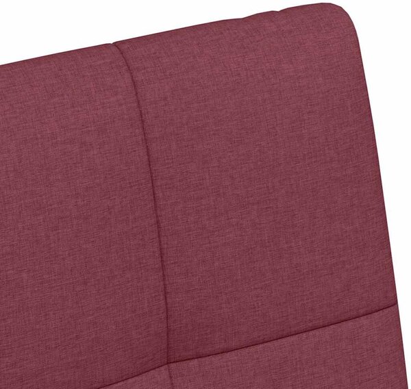 VidaXL Étkező Székek kerekekkel 2 pcs bordó 58 x 65 x 94 cm szövet