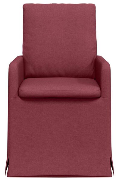 VidaXL Étkező Székek 2 pcs bordó 57 x 67 x 98 cm szövet