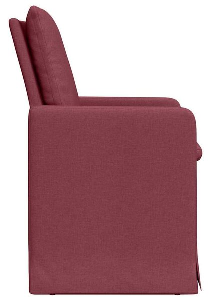VidaXL Étkező Székek 2 pcs bordó 57 x 67 x 98 cm szövet