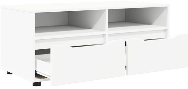 VidaXL TV szekrény fiókkal Fehér 100 x 48 x 43 cm Faanyag