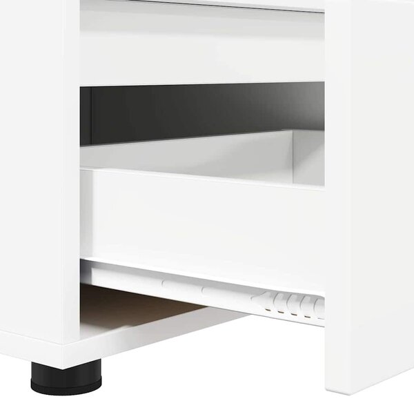 VidaXL TV szekrény fiókkal Fehér 100 x 48 x 43 cm Faanyag