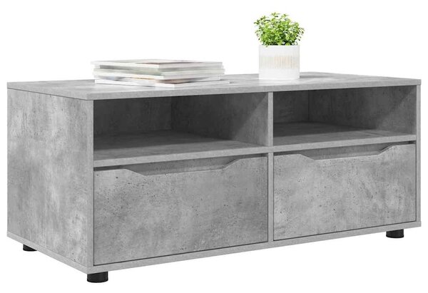 VidaXL TV szekrény fiókkal Beton Szürke 100 x 48 x 43 cm Faanyag