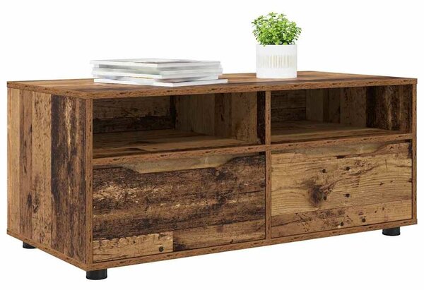 VidaXL TV szekrény fiókkal Öreg fa 100 x 48 x 43 cm Faanyag
