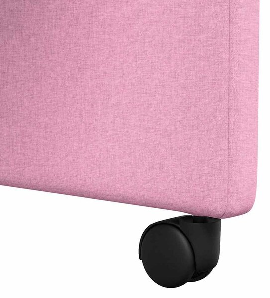 VidaXL Kerekes Étkező Székek 2 pcs Rózsaszín 57 x 67 x 95 cm szövet