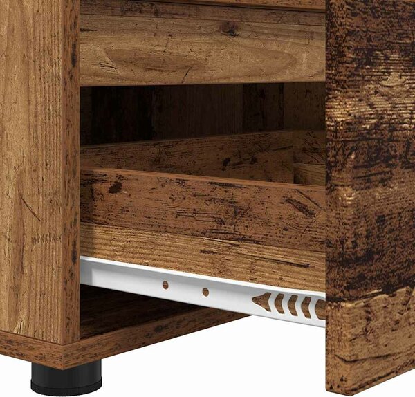 VidaXL TV szekrény fiókkal Öreg fa 100 x 48 x 43 cm Faanyag