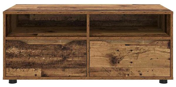 VidaXL TV szekrény fiókkal Öreg fa 100 x 48 x 43 cm Faanyag