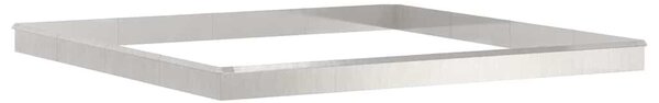 VidaXL Csiga kerítések 20 db 100 x 3,5 x 25 cm Rozsdamentes acél Ezüst