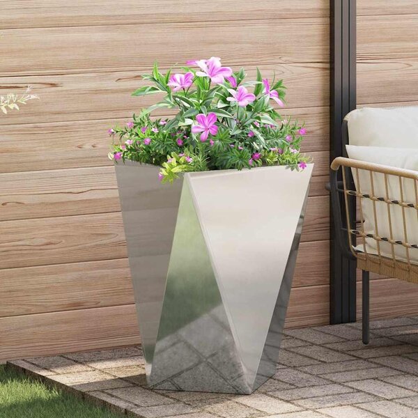 VidaXL Növénytartó 2 pcs Ezüst 50 x 50 x 75 cm Horganyzott acél