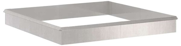 VidaXL Csiga kerítések 12 db 100 x 3,5 x 25 cm Rozsdamentes acél Ezüst