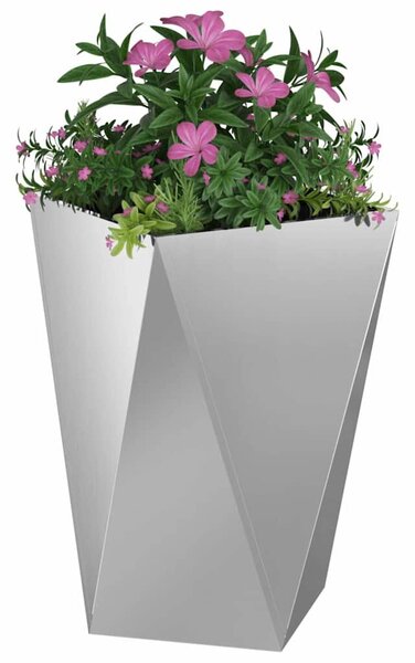 VidaXL Növénytartó 2 pcs Ezüst 50 x 50 x 75 cm Horganyzott acél
