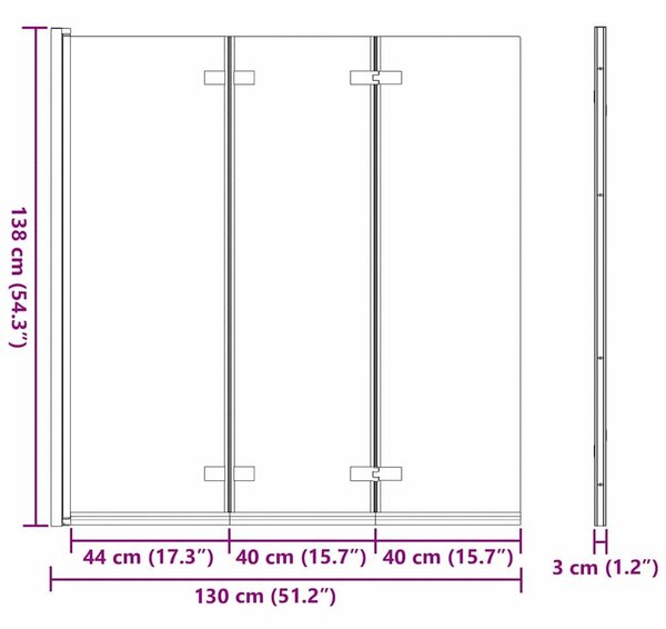 VidaXL Összecsukható Zuhanyzó Előtető Fekete 130 x 138 cm