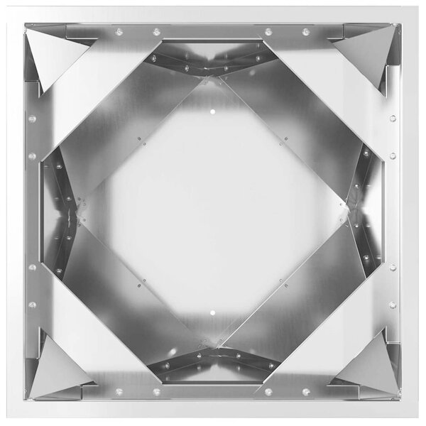 VidaXL Növénytartó 2 pcs Ezüst 50 x 50 x 75 cm Horganyzott acél