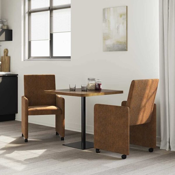 VidaXL Étkező Székek 2 pcs Barna 57 x 66 x 94 cm Műbőr velúr