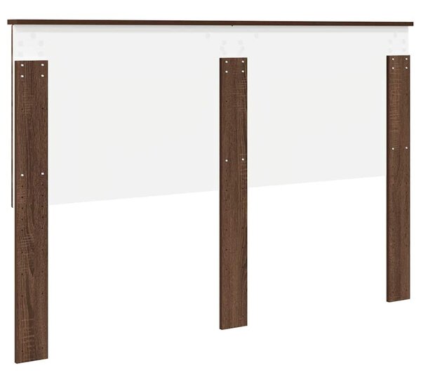 VidaXL Fejtámla fejtámlával Barna Tölgy 150 cm Faanyag