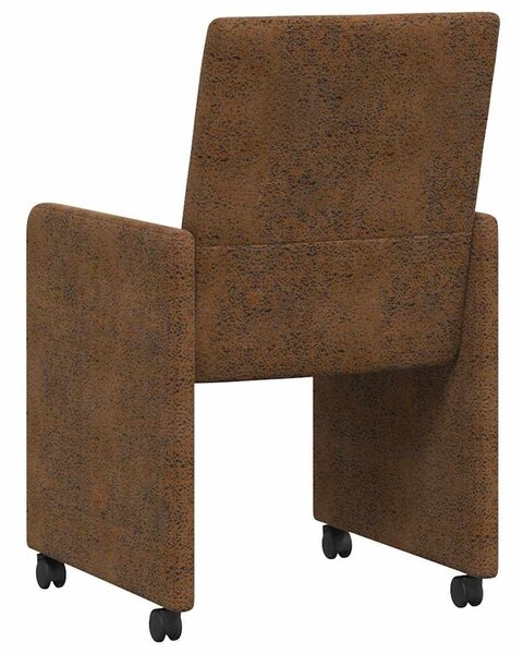 VidaXL Étkező Székek 2 pcs Barna 57 x 66 x 94 cm Műbőr velúr