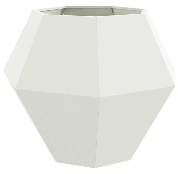 VidaXL Növénytartó 2 pcs Fehér 100 x 100 x 80 cm Acél