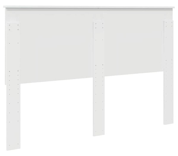 VidaXL Fejtámla fejtámlával Fényes Fehér 150 cm Faanyag