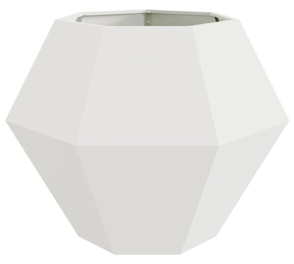 VidaXL Növénytartó 2 pcs Fehér 100 x 100 x 80 cm Acél