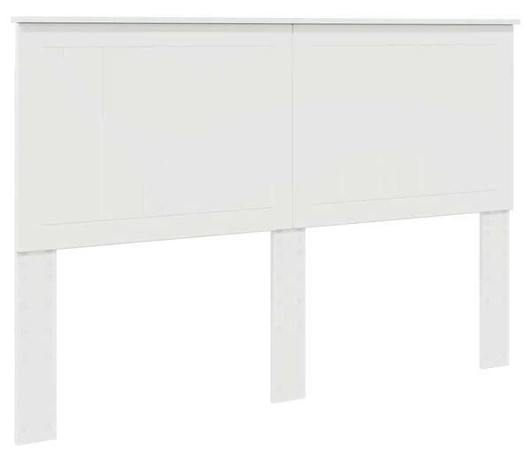 VidaXL Fejtámla fejtámlával Fényes Fehér 150 cm Faanyag
