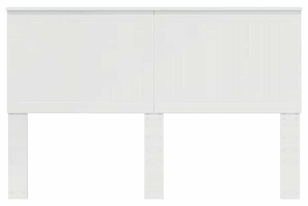 VidaXL Fejtámla fejtámlával Fényes Fehér 150 cm Faanyag