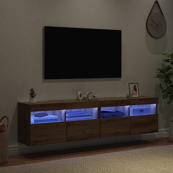 VidaXL TV Fali Szekrények 2 pcs Artisan tölgy 80 x 30 x 40 cm Faanyag