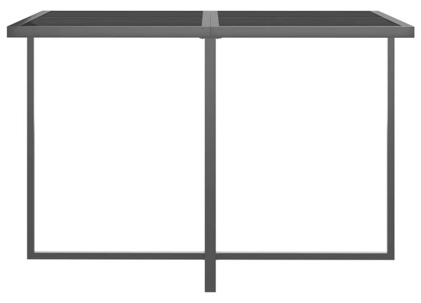 VidaXL Kültéri Étkezőgarnitúra - 5 részes - Szürke Polyrattan