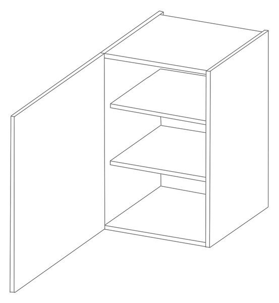 Felső konyhaszekrény SOPHIA - szélesség 50 cm, fehér