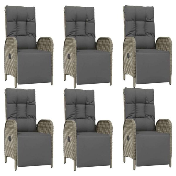 VidaXL Polyrattan Kerti Étkezőgarnitúra - 7 Fős