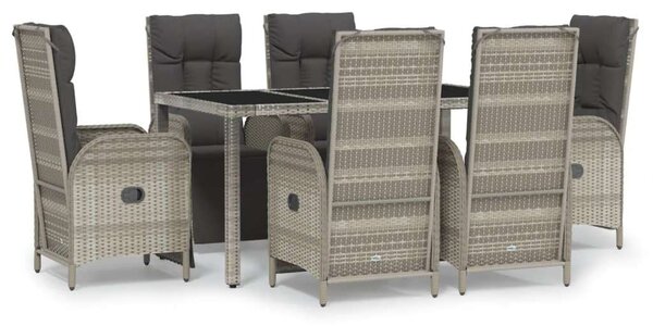 VidaXL Polyrattan Kerti Étkezőgarnitúra - 7 Fős