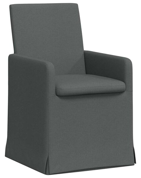 VidaXL Étkező Székek 2 pcs Sötétszürke 57 x 67 x 95 cm szövet
