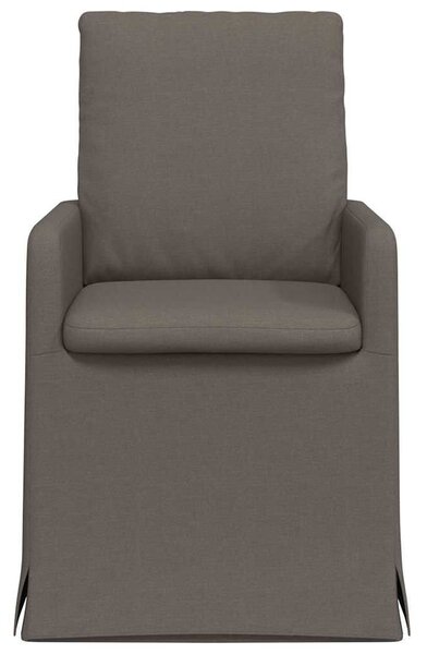 VidaXL Étkező Székek 2 pcs Világosszürke 57 x 67 x 98 cm Vászon