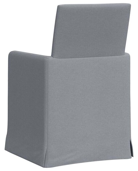 VidaXL Étkező Székek 2 pcs Világosszürke 57 x 67 x 95 cm szövet