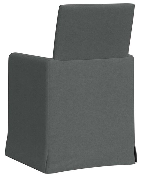 VidaXL Étkező Székek 2 pcs Sötétszürke 57 x 67 x 95 cm szövet