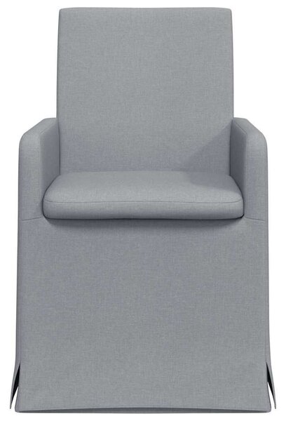 VidaXL Étkező Székek 2 pcs Világosszürke 57 x 67 x 95 cm szövet