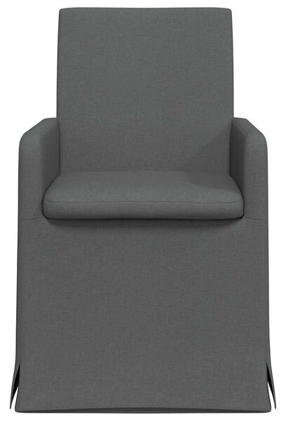 VidaXL Étkező Székek 2 pcs Sötétszürke 57 x 67 x 95 cm szövet