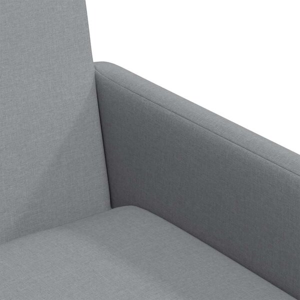 VidaXL Étkező Székek 2 pcs Világosszürke 57 x 67 x 95 cm szövet