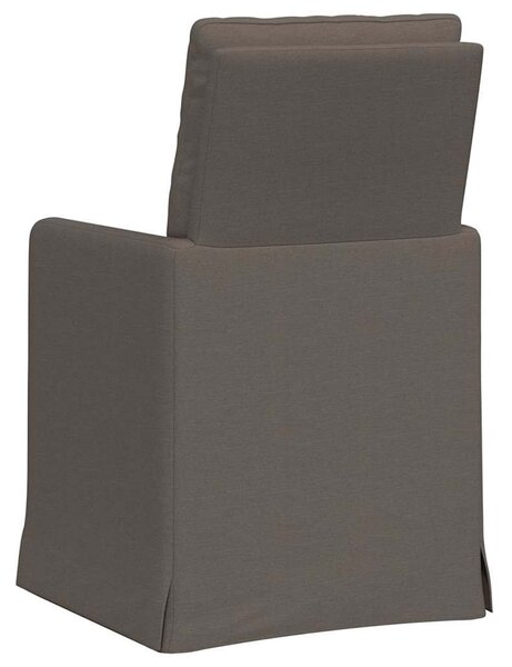 VidaXL Étkező Székek 2 pcs Világosszürke 57 x 67 x 98 cm Vászon