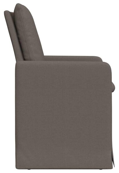 VidaXL Étkező Székek 2 pcs Világosszürke 57 x 67 x 98 cm Vászon