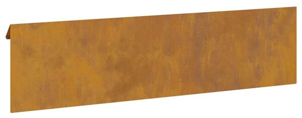 VidaXL Csiga kerítés 16 db 100 x 3,5 x 25 cm Időjárásálló Acél Rozsdás