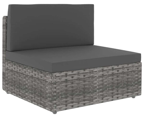 VidaXL 7 részes szürke polyrattan kerti ülőgarnitúra