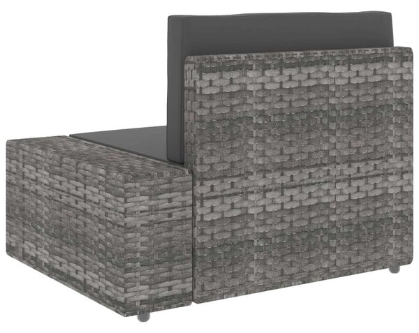 VidaXL 7 részes szürke polyrattan kerti ülőgarnitúra
