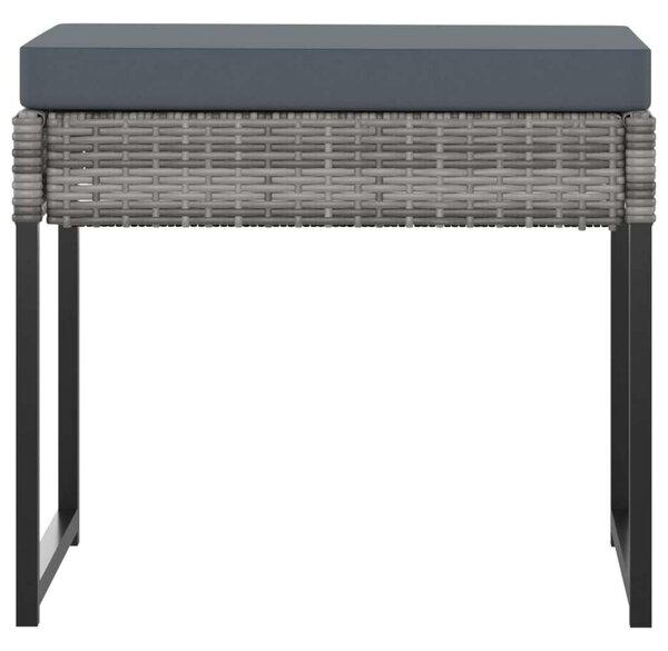 VidaXL 8 Fős Kerti Étkezőgarnitúra - Szürke Polyrattan
