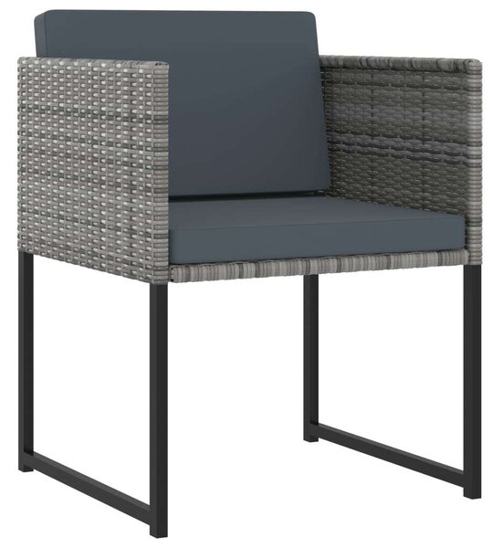 VidaXL 8 Fős Kerti Étkezőgarnitúra - Szürke Polyrattan