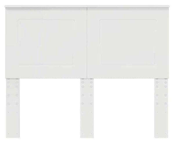 VidaXL Fejtámla fejtámlával Fényes Fehér 135 cm Faanyag