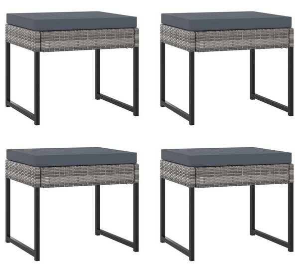 VidaXL 8 Fős Kerti Étkezőgarnitúra - Szürke Polyrattan