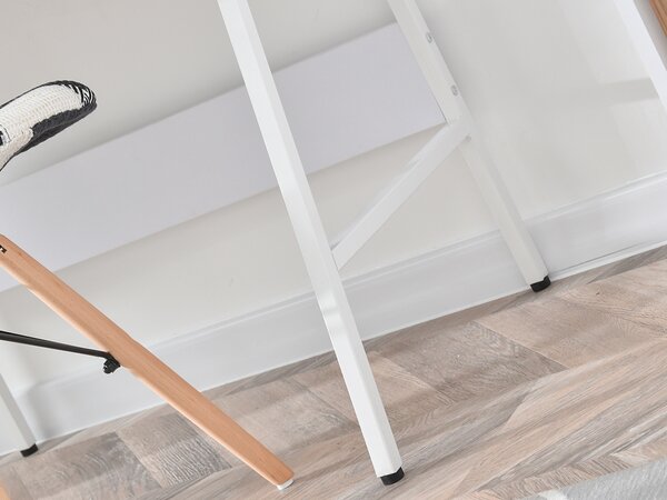 Minimalista íróasztal RENO - fehér / sonoma tölgy