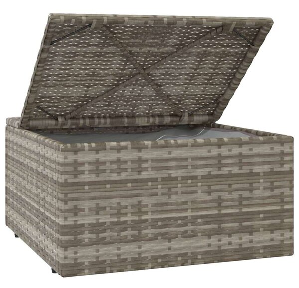 VidaXL Polyrattan Kerti Ülőgarnitúra - 3 részes - Szürke